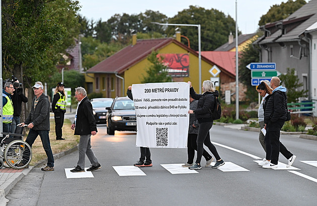 Lidé na Kroměřížsku budou opět blokovat silnici kvůli nedokončené D49
